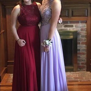 Lavender Ellie Wilde Mon Cheri Prom Dress